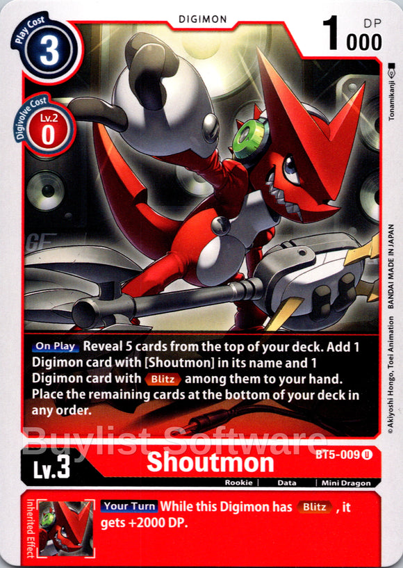 Shoutmon [BT5-009] [Battle of Omni] Normal