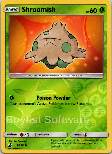 Shroomish [5/236] [Unified Minds] Reverse Holofoil
