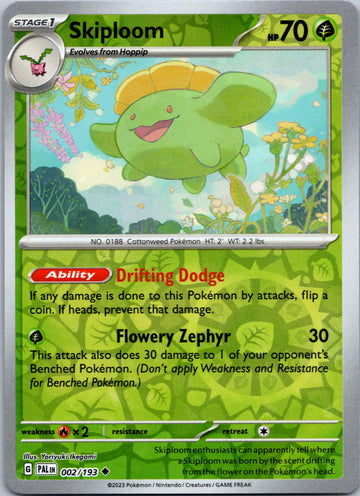 Skiploom [002/193] [Paldea Evolved] Reverse Holofoil