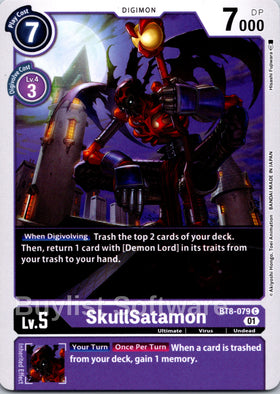 SkullSatamon (Alternate Art) [BT8-079] [Starter Deck 14: Beelzemon Advanced Deck Set] Foil