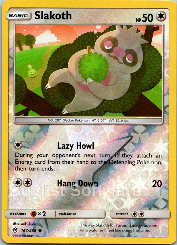 Slakoth [167/236] [Unified Minds] Reverse Holofoil