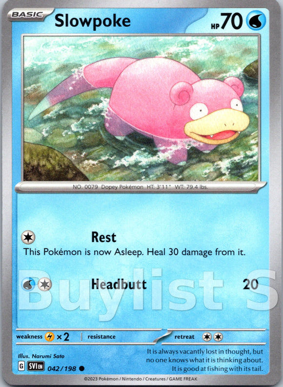 Slowpoke - 042/198 [42] - (SV01 Scarlet & Violet Base Set)