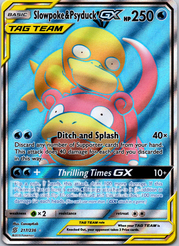 Slowpoke & Psyduck GX [217/236] [Unified Minds] Holofoil