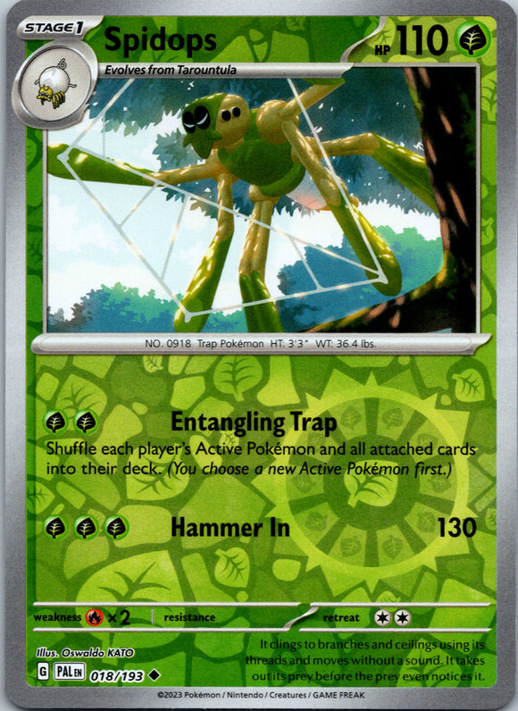 Spidops [018/193] [Paldea Evolved] Reverse Holofoil
