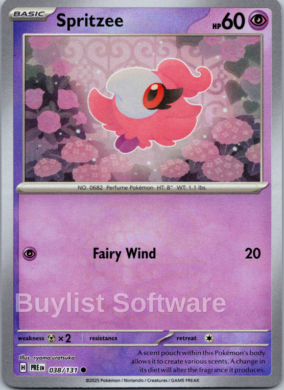 Spritzee (Poke Ball Pattern) [038/131] - (Prismatic Evolutions) Holofoil