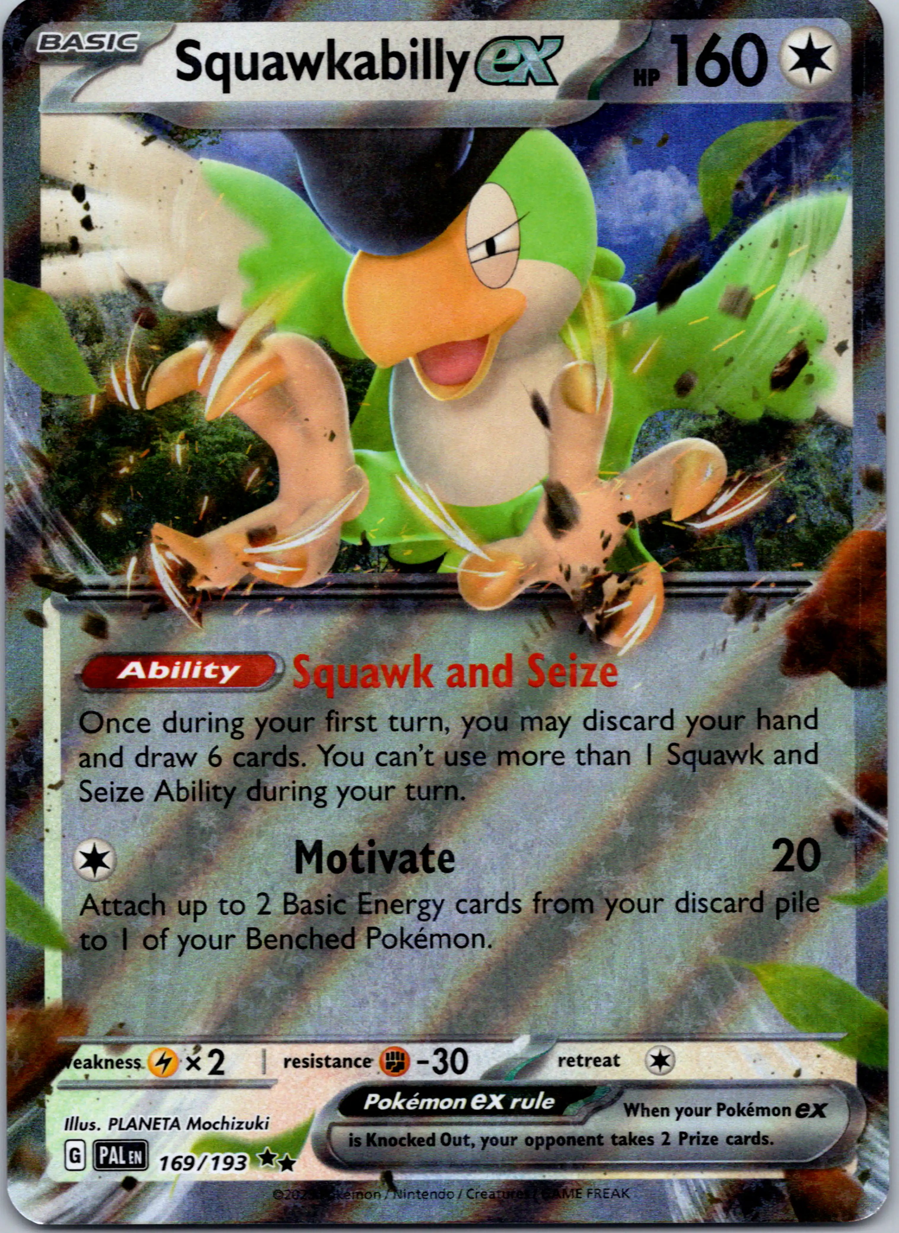 Squawkabilly ex [169/193] [Paldea Evolved] Holofoil