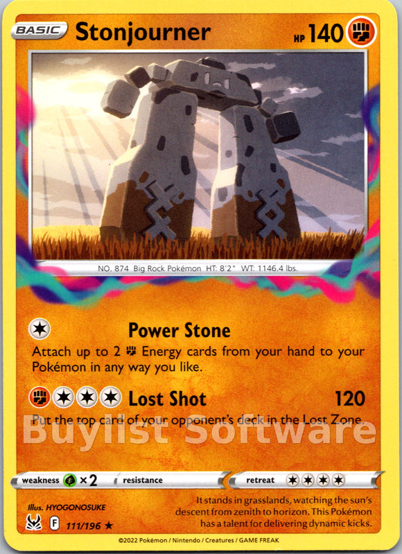 Stonjourner (111/196) [Sword & Shield: Lost Origin]