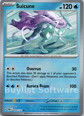 Suicune (Master Ball Pattern) [024/131] [Prismatic Evolutions] Holofoil