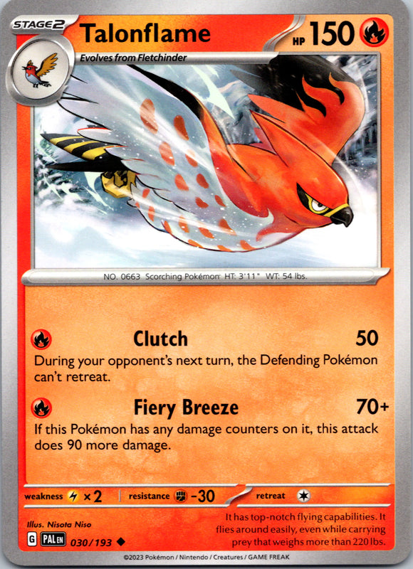 Talonflame [030/193] [Paldea Evolved]