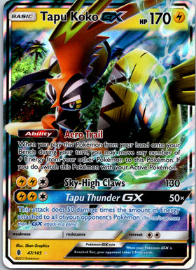 Tapu Koko GX [47/145] [Guardians Rising] Holofoil