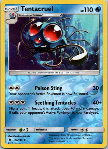 Tentacruel [24/145] [Guardians Rising] Reverse Holofoil