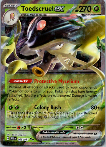 Toedscruel ex [005/091] - (Paldean Fates) Holofoil