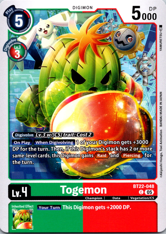 Togemon [BT22-048 C] [Cyber Eden]