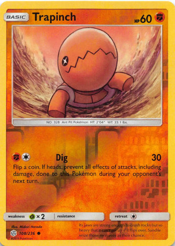 Trapinch - 108/236 [108/236] [Cosmic Eclipse] Reverse Holofoil