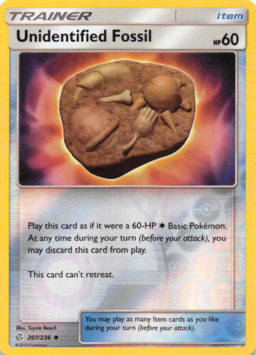 Unidentified Fossil [207/236] [Cosmic Eclipse] Reverse Holofoil