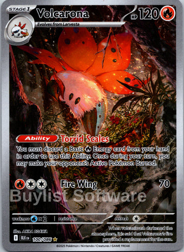 Volcarona [100/086] [Black Bolt] Holofoil