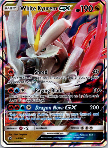 White Kyurem GX [48/70] [Dragon Majesty] Holofoil