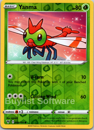 Yanma [006/185] [Vivid Voltage] Reverse Holofoil