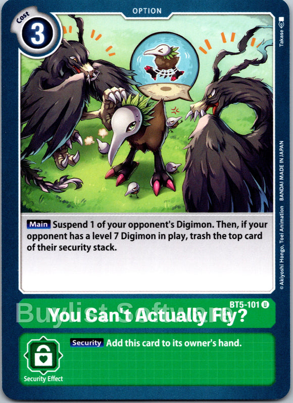 You Can't Actually Fly? [BT5-101-U] [Battle of Omni] Normal