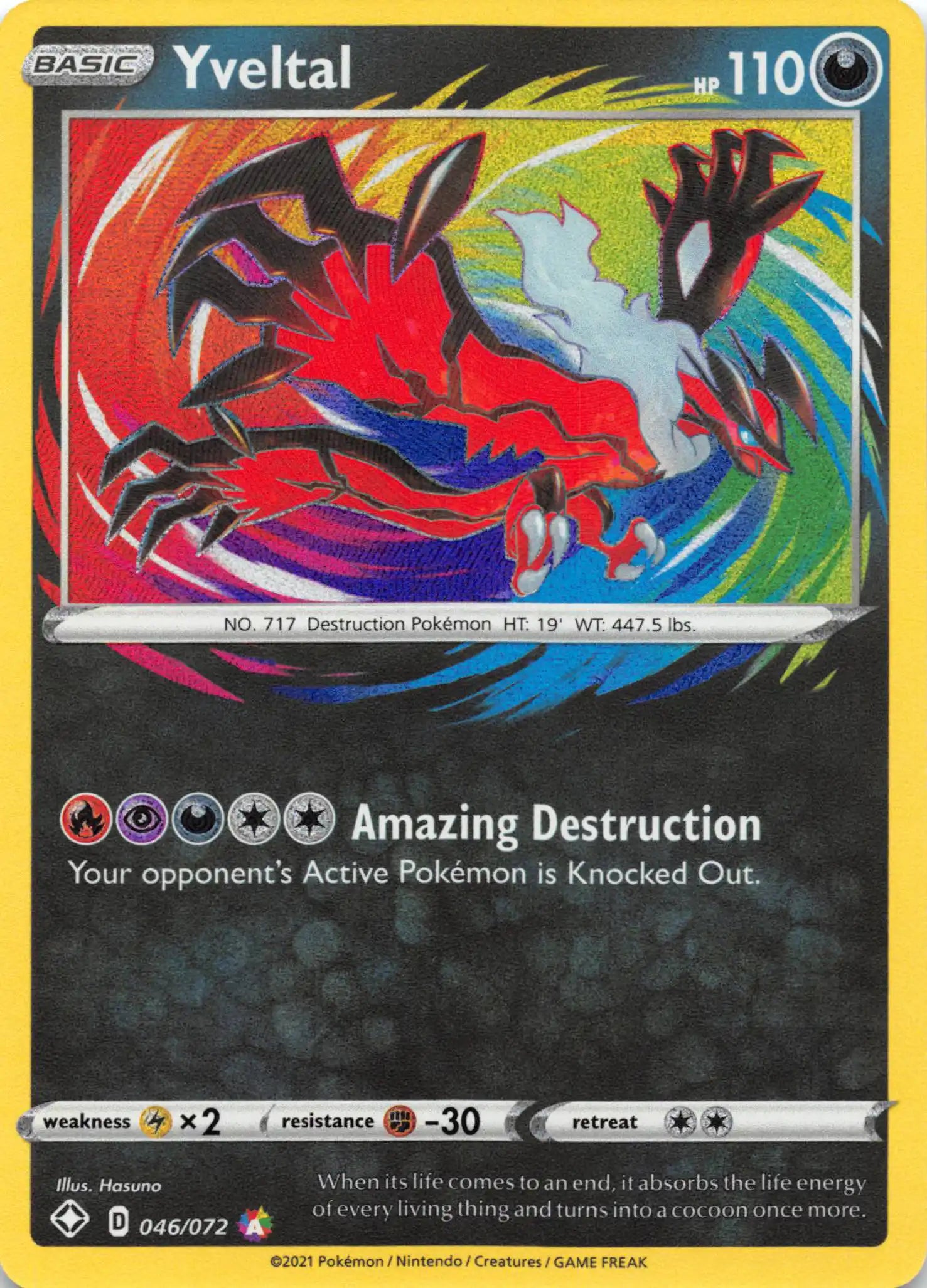 Yveltal [046/072] [Shining Fates] Holofoil