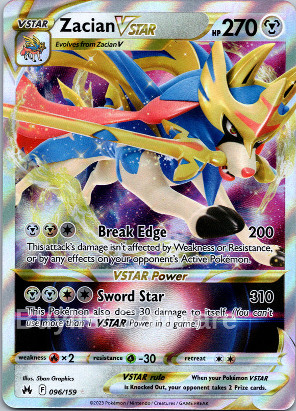 Zacian VSTAR (096/159) [Sword & Shield: Crown Zenith]