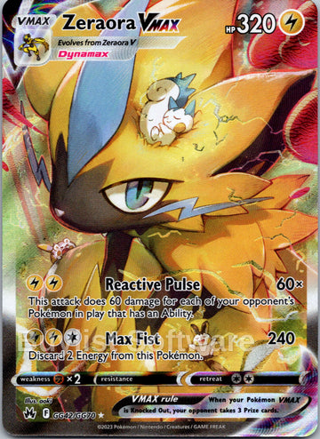 Zeraora VMAX (GG42/GG70) [Sword & Shield: Crown Zenith]