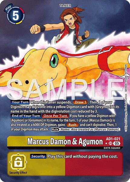 Marcus Damon & Agumon (Alternate Art)