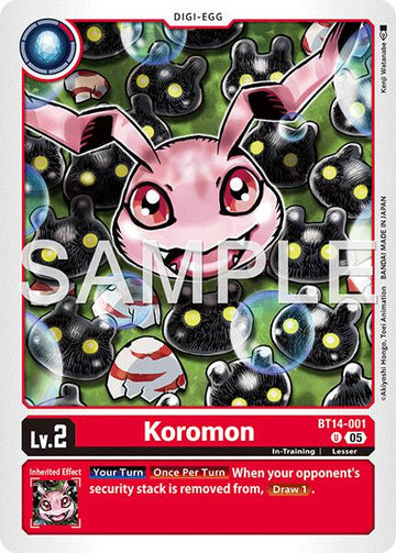 Koromon - BT14-001 (Reprint)