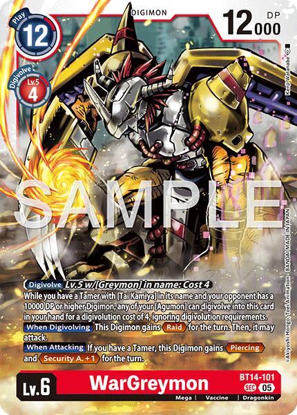 WarGreymon - BT14-101 (Reprint)