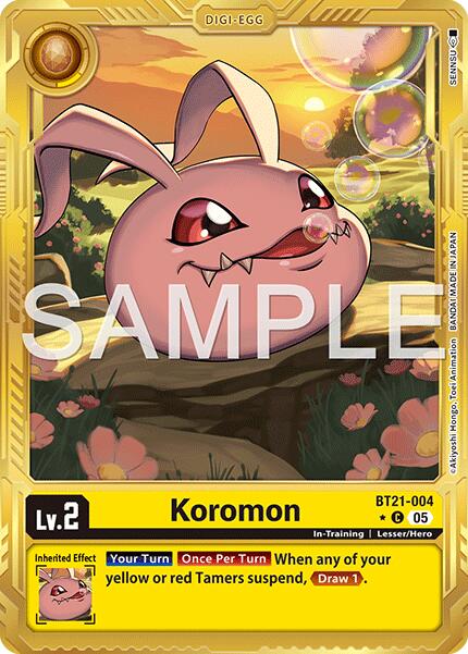 Koromon - BT21-004 (Gold Border)