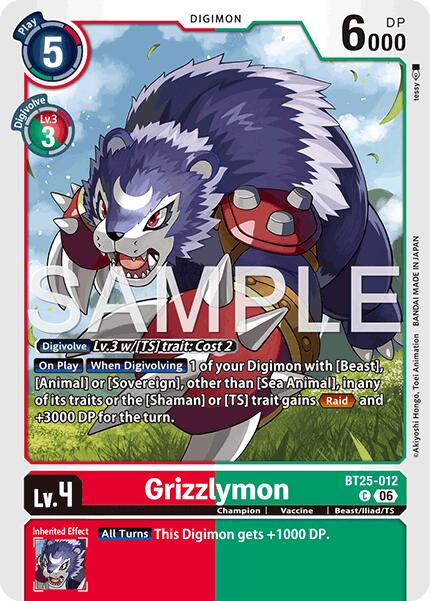 Grizzlymon - BT25-012