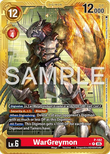 WarGreymon - P-182 (Gold Border)