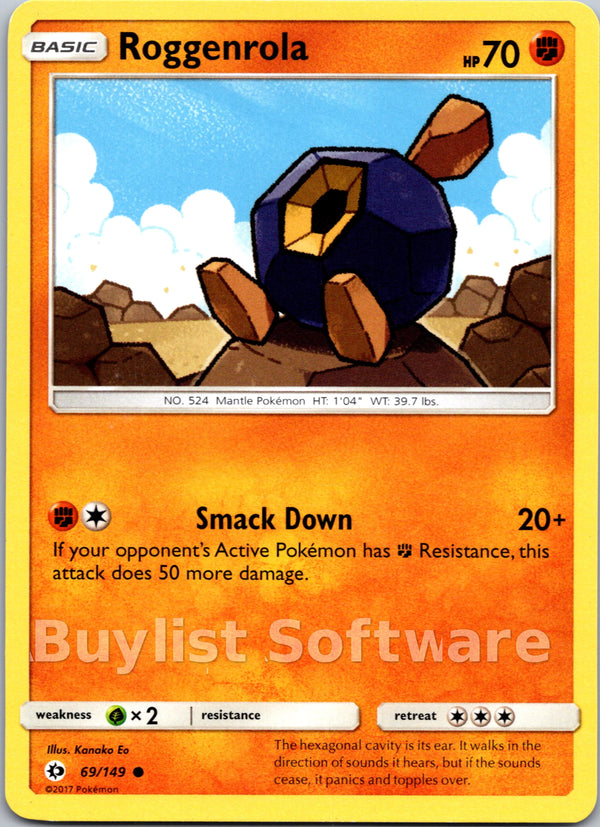 Roggenrola [69/149] [Sun & Moon Base Set] Reverse Holofoil