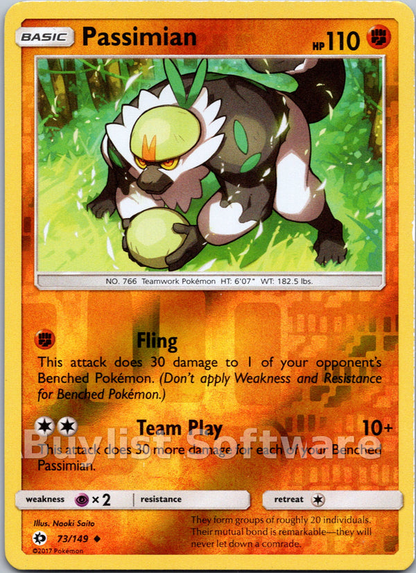 Passimian [73/149] [Sun & Moon Base Set] Reverse Holofoil