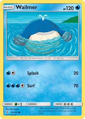 Wailmer [29/145] [Guardians Rising] Reverse Holofoil
