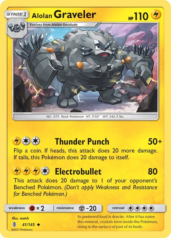 Alolan Graveler [41/145] [Guardians Rising] Reverse Holofoil