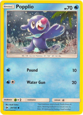 Popplio (Cosmos Holo) [039/149] [Sun & Moon Base Set] Holofoil