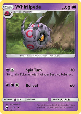 Whirlipede [57/147] [Burning Shadows] Reverse Holofoil