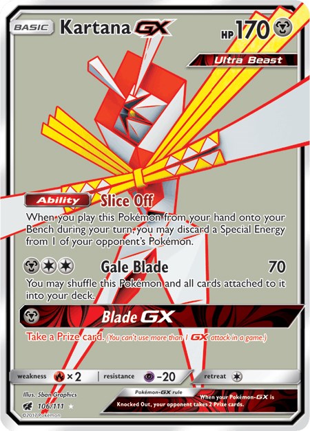 Kartana GX [106/111] [Crimson Invasion] Holofoil