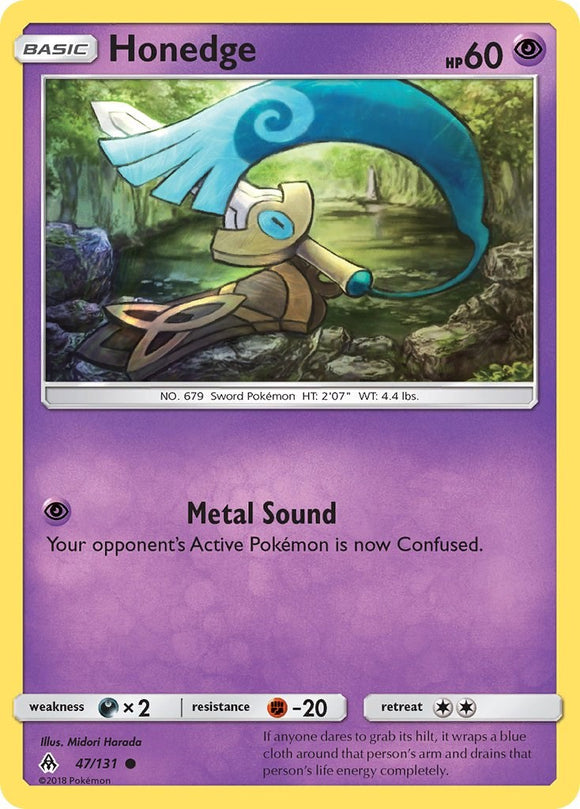 Honedge (47) [47/131] [Forbidden Light] Reverse Holofoil