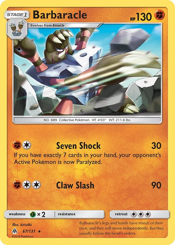 Barbaracle [67/131] [Forbidden Light] Reverse Holofoil