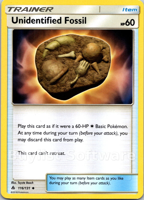Unidentified Fossil [116/131] [Forbidden Light]