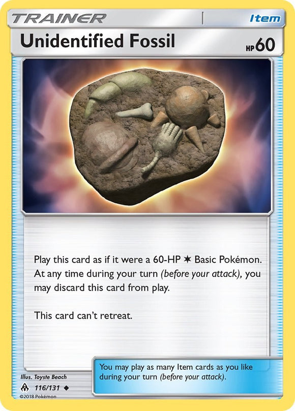 Unidentified Fossil [116/131] [Forbidden Light] Reverse Holofoil