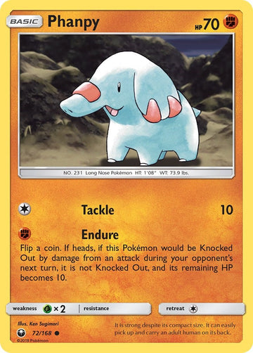 Phanpy [72/168] [Celestial Storm] Reverse Holofoil