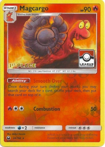 Magcargo (League Challenge) [1st Place] [024/168] [League & Championship Cards] Reverse Holofoil