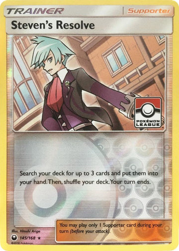 Steven's Resolve (Pokemon League) [145/168] [League & Championship Cards] Reverse Holofoil