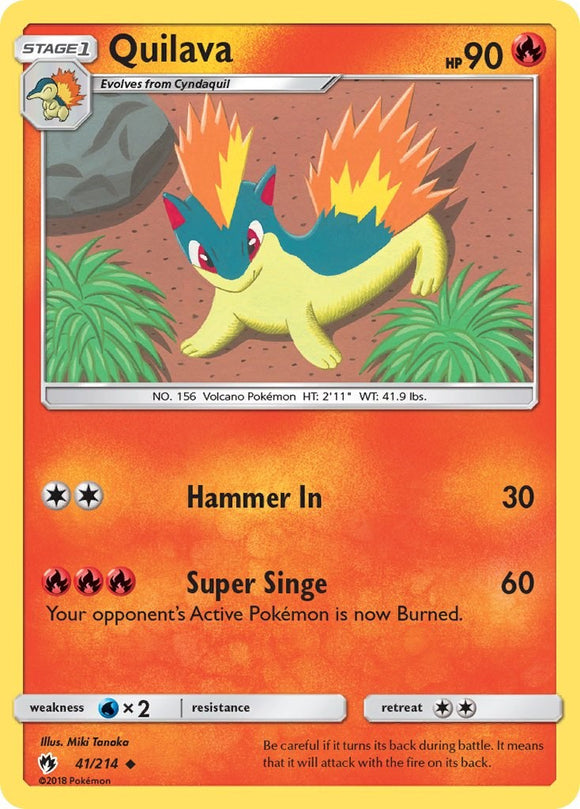 Quilava [41/214] [Lost Thunder] Reverse Holofoil