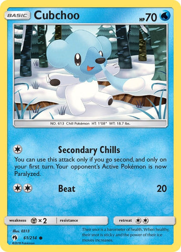 Cubchoo [61/214] [Lost Thunder]