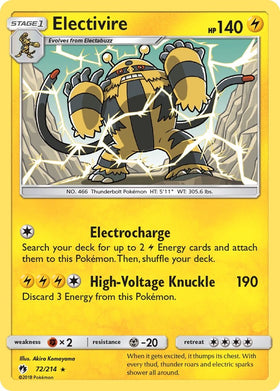 Electivire [72/214] [Lost Thunder] Reverse Holofoil