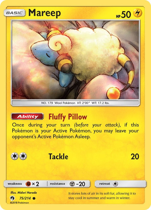 Mareep (75) [75/214] [Lost Thunder] Reverse Holofoil